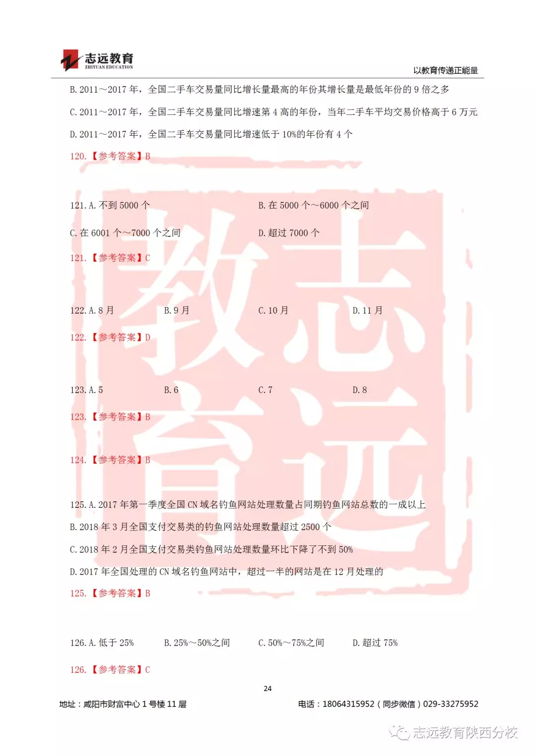 國考2019年行測試題及答案！(圖24)