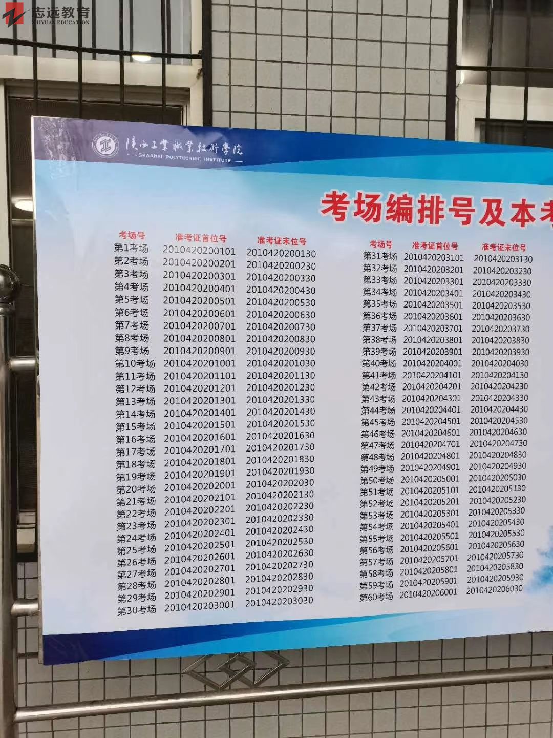 2020陜西公務(wù)員考試咸陽考點(陜西工業(yè)職業(yè)技術(shù)學(xué)院)(圖1)