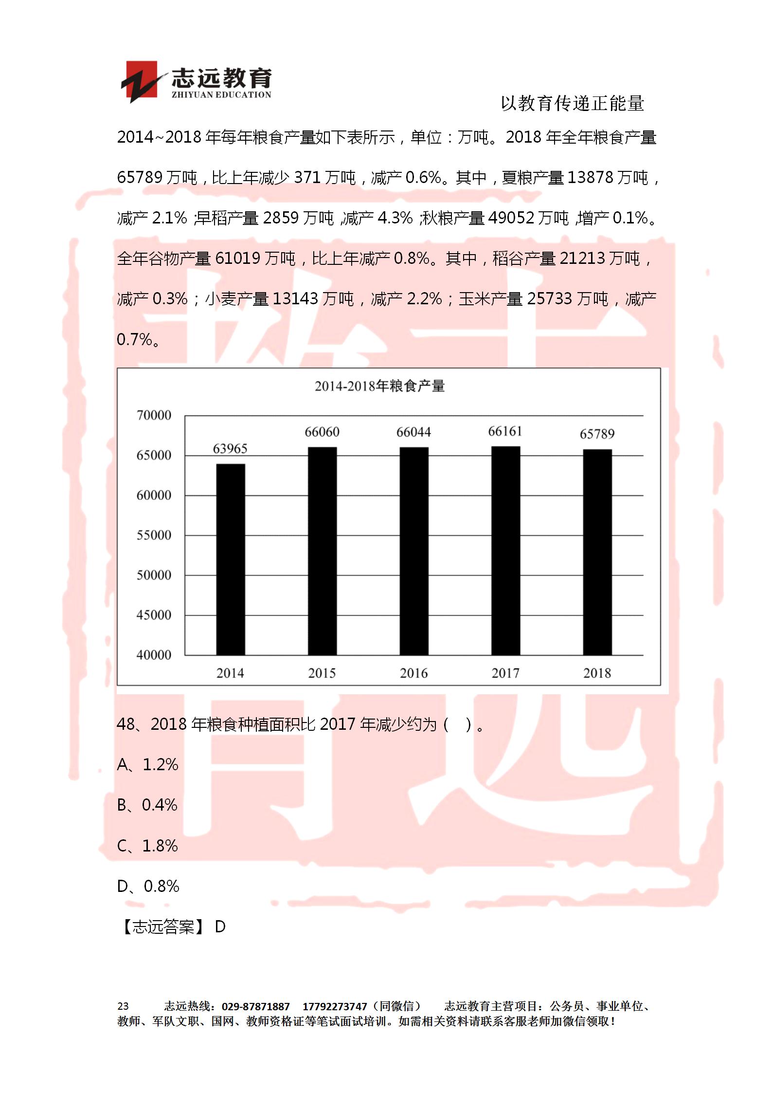 對(duì)答案！2020年軍隊(duì)文職《公共科目》【志遠(yuǎn)考生回憶版】(圖23)