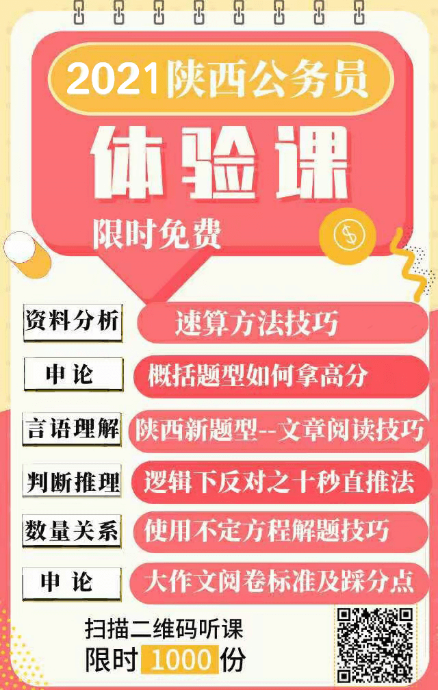 2021年陜西公務員報名馬上開始，看看去年陜西省考都考了什么？(圖4)
